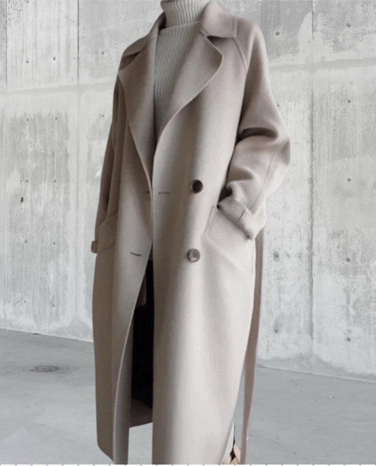 Penelope Longline Wool Coat | Premium Warmth, Timeless Elegance