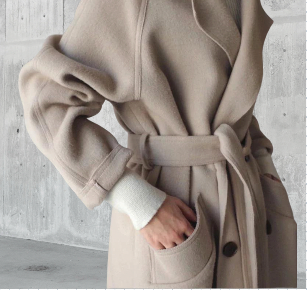 Penelope Longline Wool Coat | Premium Warmth, Timeless Elegance
