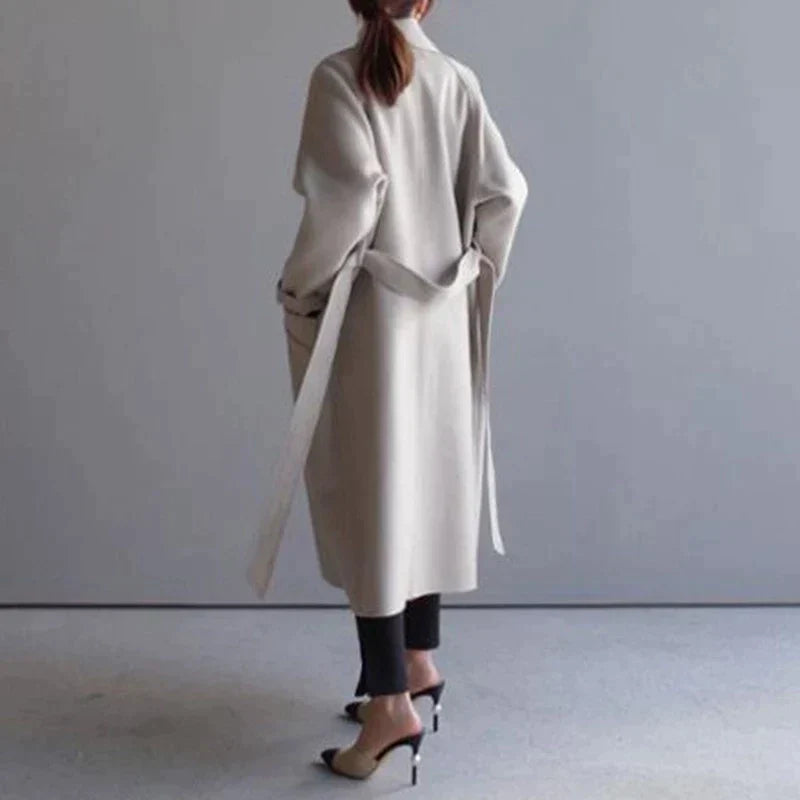 Penelope Longline Wool Coat | Premium Warmth, Timeless Elegance