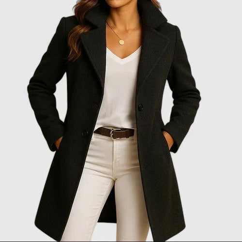 Briony | Double-Breasted Notch-Lapel Quiet Coat
